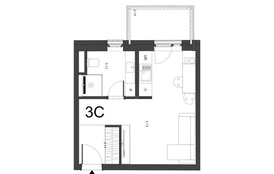 3C Magnólia pôdorys