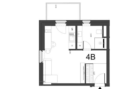 4B Magnólia pôdorys