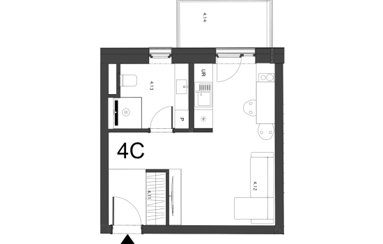 4C Magnólia pôdorys